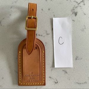 Louis Vuitton Vachetta Leather Luggage Tag SMALL